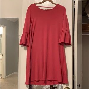 Gap Soft Spun Knit Flare Sleeve Dress